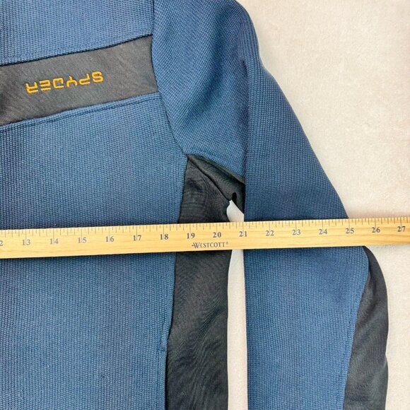 Spyder Jacket Full Zip Long Sleeve Blue Activewear Men's Size XXL (Logo ERROR) - Picture 7 of 12